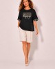 Black Blouse with Side Zipper