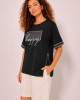 Black Blouse with Side Zipper