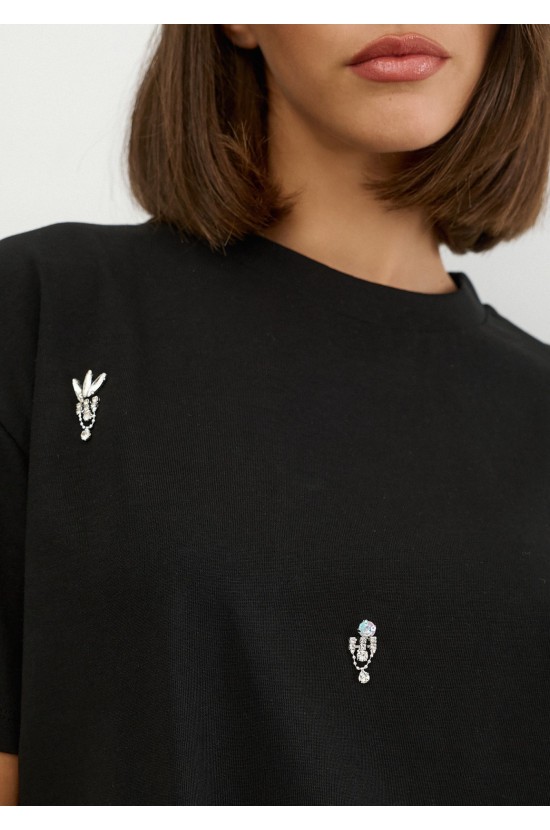 Μαύρο T-Shirt Μαύρο T-Shirt