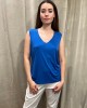 Sleeveless blouse Blue Royal