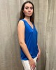 Sleeveless blouse Blue Royal