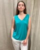 Sleeveless Blouse Green