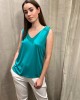 Sleeveless Blouse Green