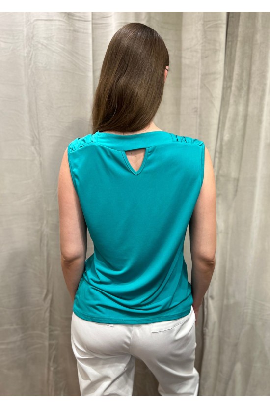 Sleeveless Blouse Green