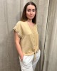 Blouse Beige With Design