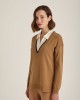 Camel Blouse With Collar