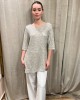 Long blouse with sequins