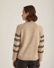 Blouse Knitted Beige Turtleneck