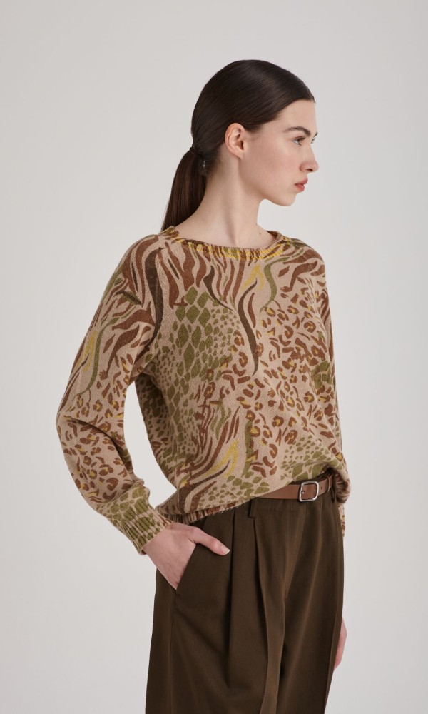 Knitted Blouse Beige Zakar Knitted Blouse Beige Zakar