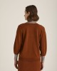 Knitted Blouse Brown with Silver 