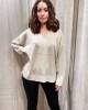 Knitted blouse Gold Lyrex