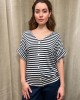 Striped Blouse With V