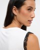 Sleeveless Blouse with Lace Sleeveless Blouse with Lace