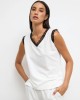 Sleeveless Blouse with Lace Sleeveless Blouse with Lace