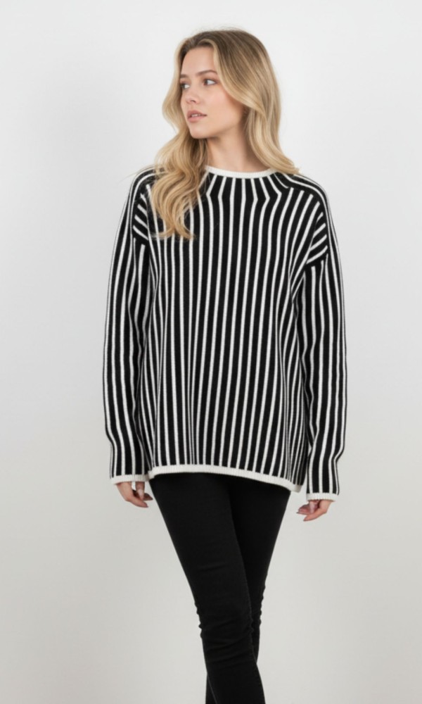 Μπλούζα Ασπρόμαυρη Ριγέ