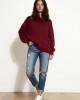 Oversized Πλεκτή Μπλούζα με Ζεστό Λαιμό Oversized Πλεκτή Μπλούζα με Ζεστό Λαιμό