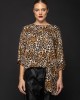 Leopard Μπλούζα με Ασύμμετρο Τελείωμα Leopard Μπλούζα με Ασύμμετρο Τελείωμα