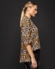 Leopard Μπλούζα με Ασύμμετρο Τελείωμα Leopard Μπλούζα με Ασύμμετρο Τελείωμα