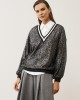 Casual Chic Μπλούζα με Παγιέτες