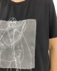 Μπλούζα Μαύρη Με Σχέδιο 3D