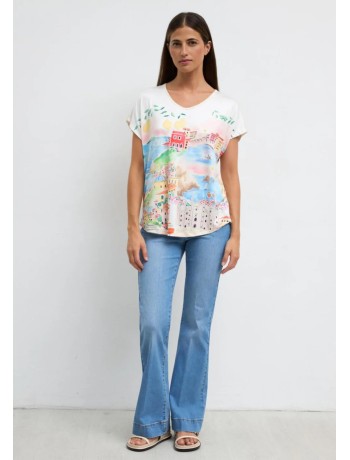 Blouse With Artistic Print