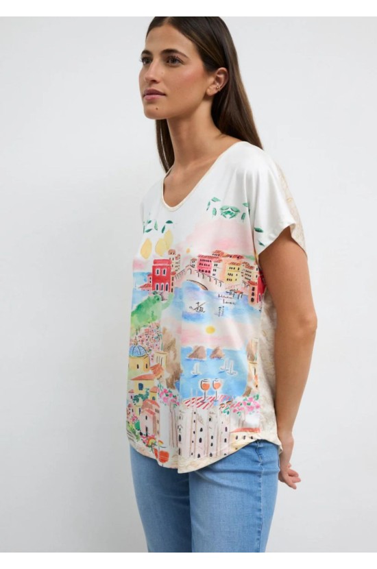 Μπλούζα Με Artistic Print Μπλούζα Με Artistic Print