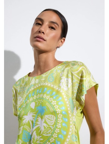 Μπλούζα Με Tropical Print