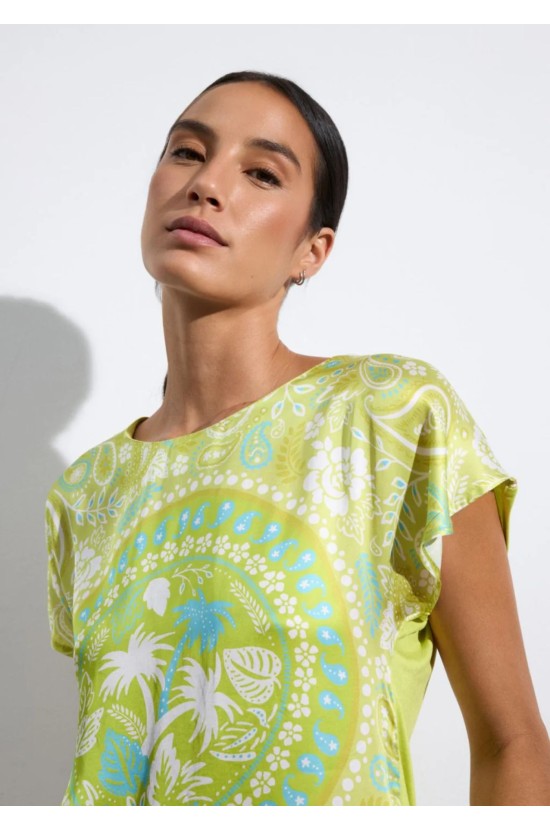Blouse With Tropical Print