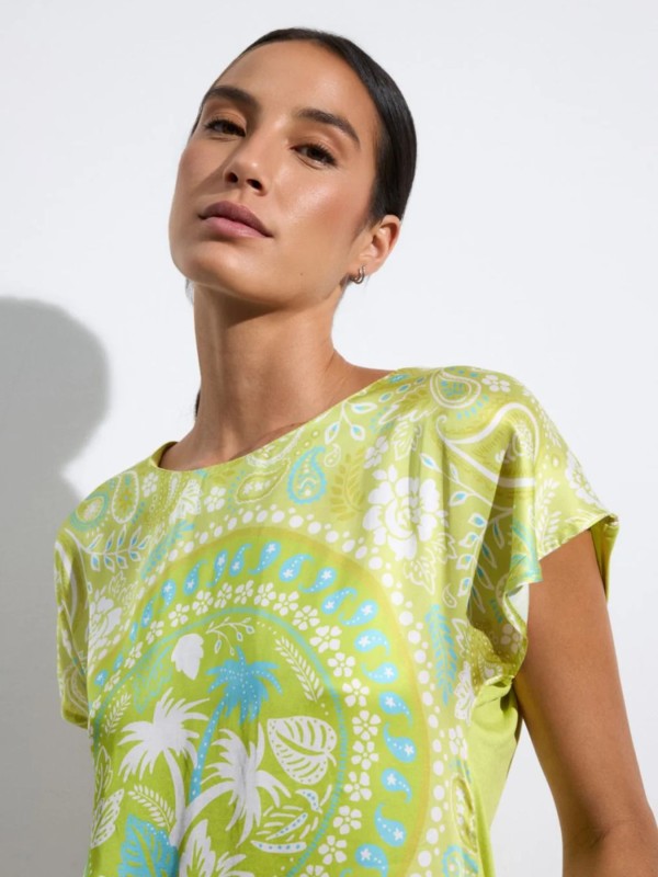 Blouse With Tropical Print