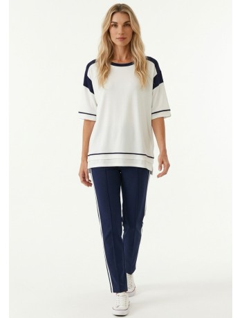 Μπλούζα Με Navy Λεπτομέρειες