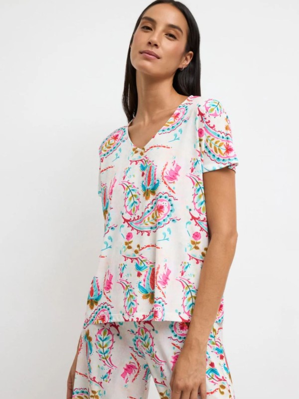 Μπλούζα Με Paisley Print