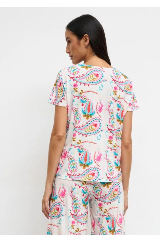 Μπλούζα Με Paisley Print Μπλούζα Με Paisley Print