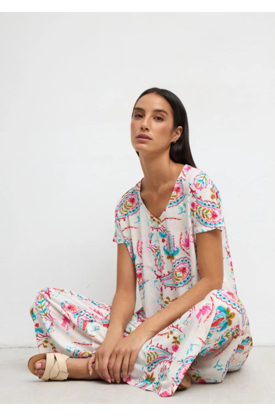 Μπλούζα Με Paisley Print Μπλούζα Με Paisley Print