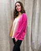 Blouse With V Pink