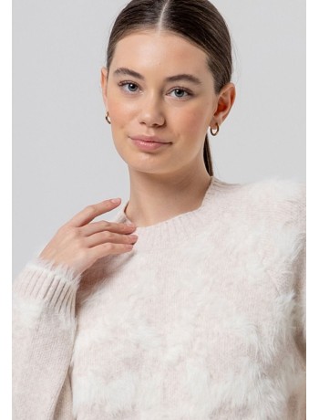 Ecru-Beige Knit Top Ecru-Beige Knit Top
