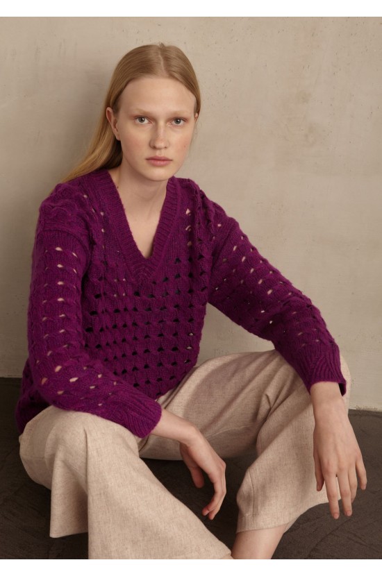 Blouse Knitted Violet