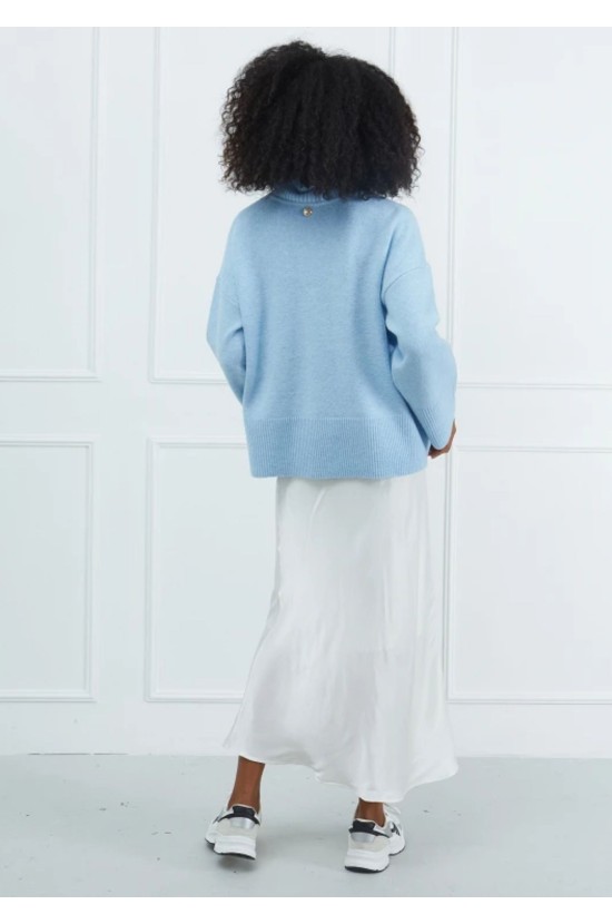 Μπλούζα Ζιβάγκο Baby Blue Με Στρας Μπλούζα Ζιβάγκο Baby Blue Με Στρας