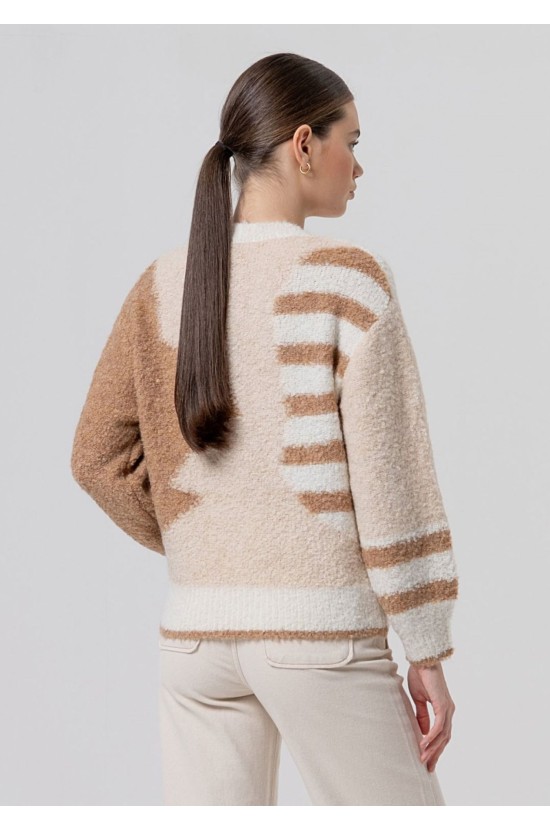 Beige Sweater with a Pattern Beige Sweater with a Pattern