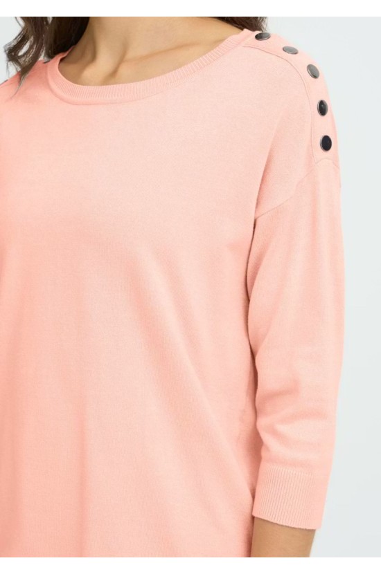 Πλεκτή Μπλούζα Σομόν