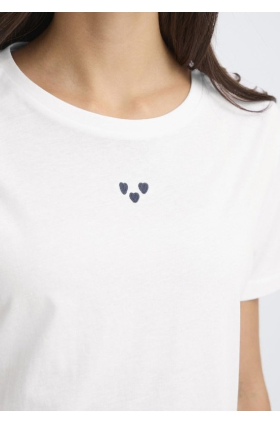 T-Shirt Με Διακριτικό Σχέδιο T-Shirt Με Διακριτικό Σχέδιο