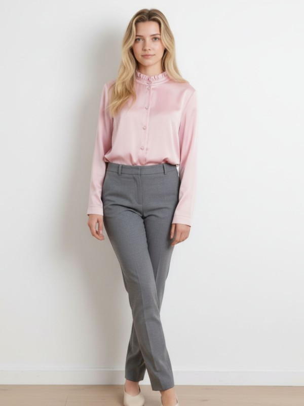 Shirt Pink With Volans