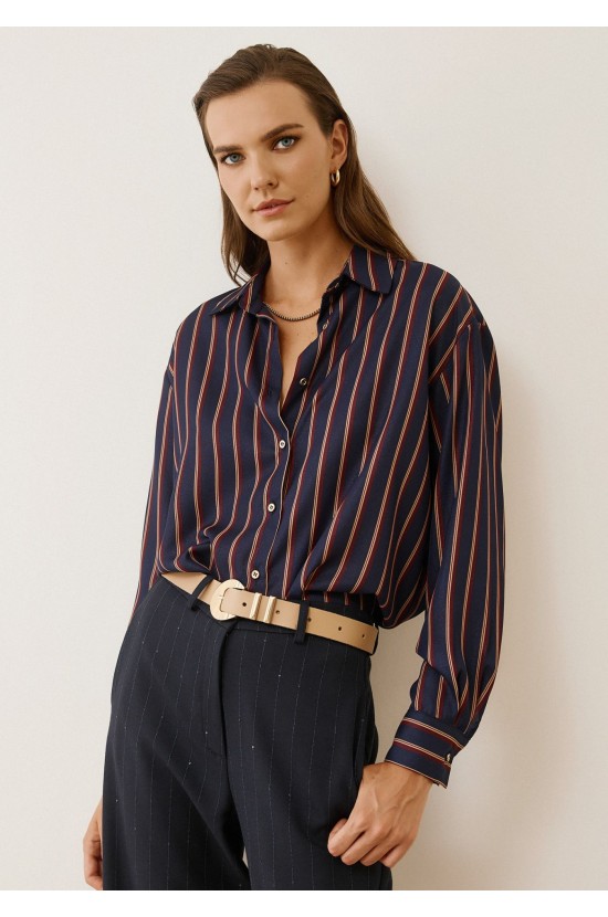 Bordeaux Striped Shirt