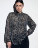 Black-and-White Pleated Shirt Black-and-White Pleated Shirt