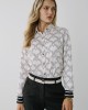 Shirt White With Hearts Pattern