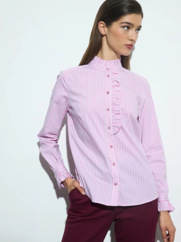 Pink Striped Shirt.