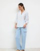 Printed Shirt with Balloon Sleeves