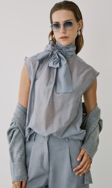 Πουκάμισο Αμάνικο Γκρι