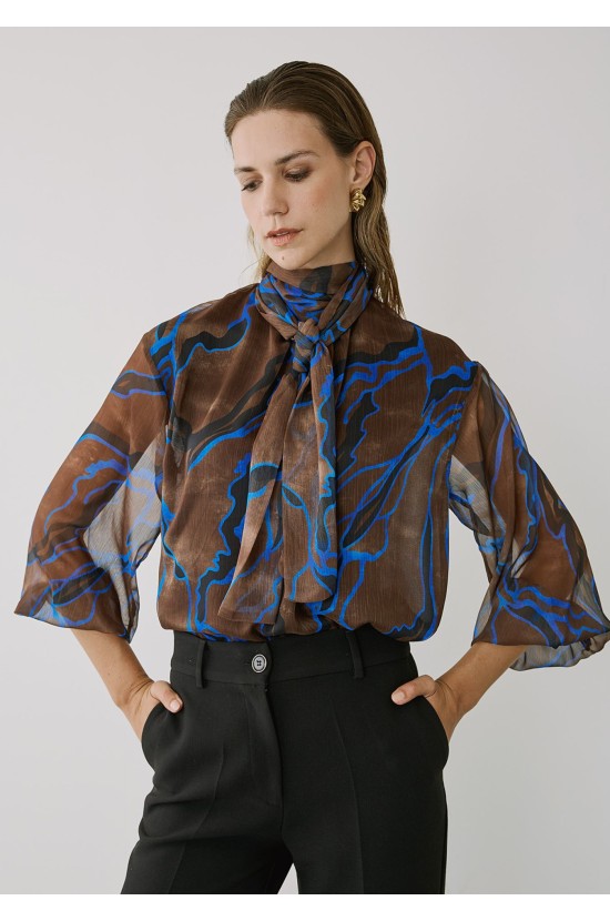 Shirt Brown With Binding