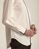 Shirt White With Black Detail