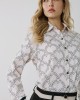 Shirt White With Hearts Pattern